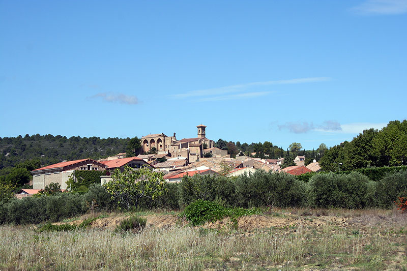 Vue du Bourg de la commune de Montouliers