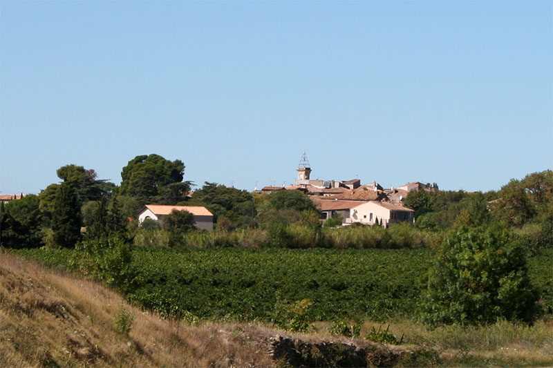 Vue du bourg de la commune de Siran